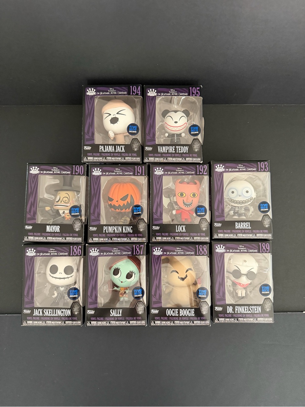 Funko Minis Nightmare Before Christmas Figures Five Below Lot of 10 Collection